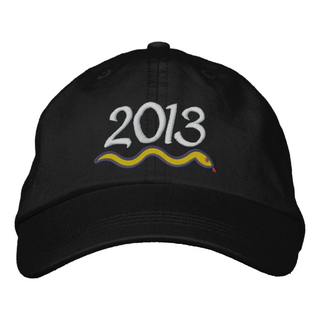 Casquette Brodée Année du serpent par SRF (Devant)