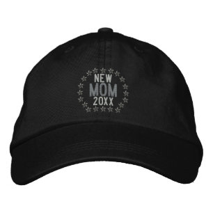 Casquette Brodée ANNÉE personnalisable pour la nouvelle maman Stars