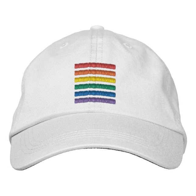 Casquette Brodée Arc-en-ciel LGBTQ+ (Devant)
