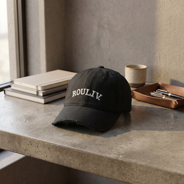 Casquette Brodée Arch Minimaliste Personnalisé | Uniforme Classique (Minimalist Arch Custom Baseball & Trucker Hat | Classic Employee Uniform Edition)