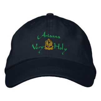 Casquette Brodée Arianna Nom Avec Italien Signifiant Vert