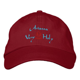 Casquette Brodée Arianna Nom Avec Italien Signifiant Vert