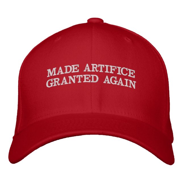 CASQUETTE BRODÉE ARTIFICE FAIT ACCORDÉ DE NOUVEAU - MAGA (Devant)