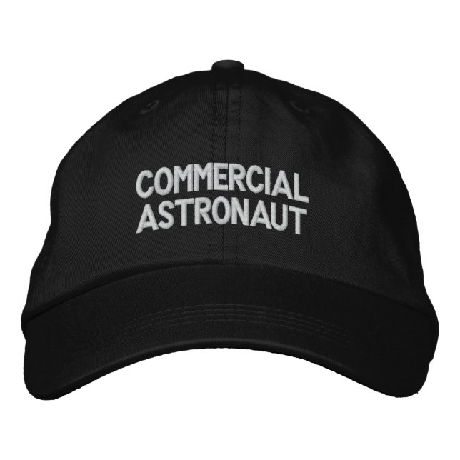 Casquette Brodée Astronaute commercial (Devant)