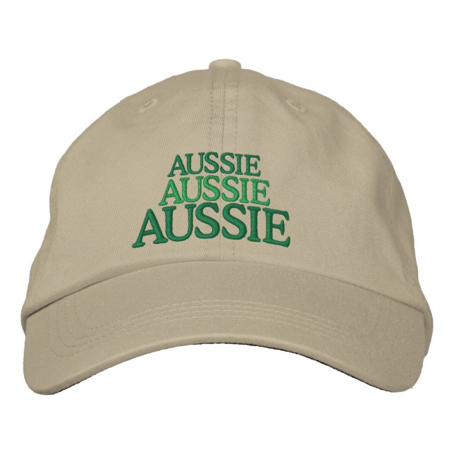 Casquette brodée Aussie, Aussie, Aussie (Devant)