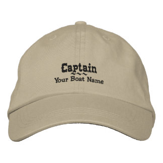 Casquette brodée avec nom de bateau personnalisé C