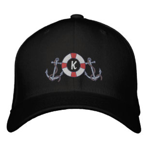 Casquette Brodée Bague de salage et Ancres