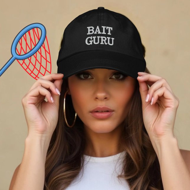 Casquette Brodée Bait de pêche personnalisé Guru cadeau pour pêcheu (Créateur téléchargé)