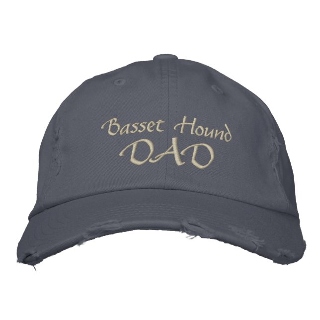 Casquette Brodée Basset Hound DAD Cadeaux (Devant)