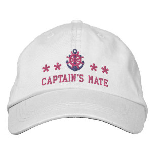 Casquette Brodée Bateau à voile de rose de compagnon de capitaines
