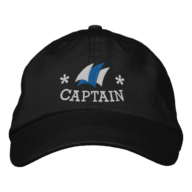 Casquette Brodée Bateau nautique Capteurs (Devant)