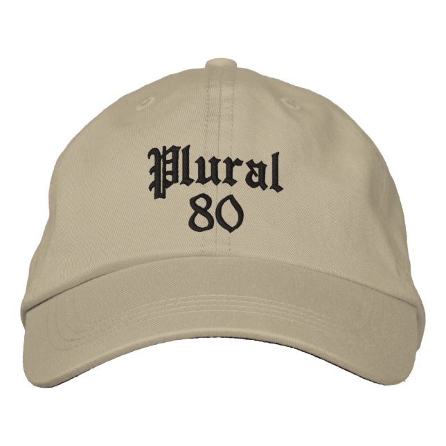 Casquette Brodée Beige monogrammé moderne (Devant)