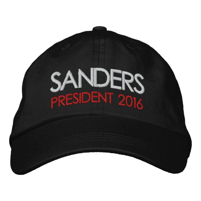 Casquette Brodée Bernie Sanders Président 2016 (Devant)