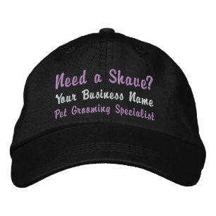 Casquette Brodée Besoin d'un rasage ? Pet Groomer Entreprise Casque