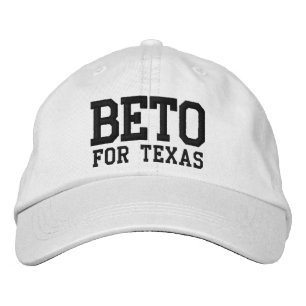 Casquette Brodée Beto pour Texas noir blanc coutume