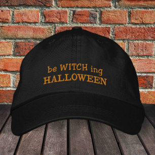 Casquette Brodée beWITCHing Halloween chapeau de camionneur brodé