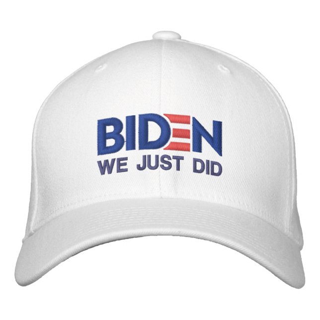 Casquette Brodée BIDEN : Nous venons de le faire (Devant)