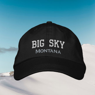 Casquette Brodée Big sky Montana ski vacances hiver