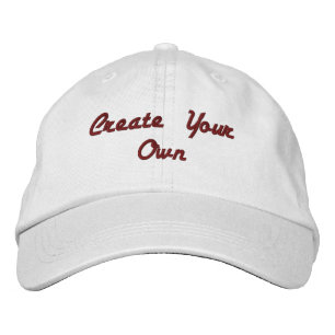 Casquette Brodée Blanc personnalisé Créer votre propre texte ou nom