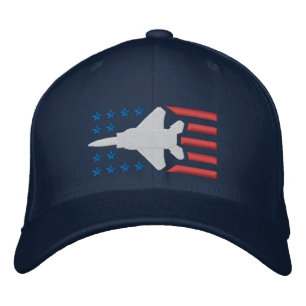 Casquette Brodée Bleu blanc rouge de bannière étoilée de l'avion de