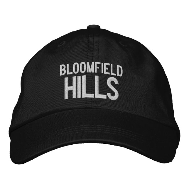 Casquette Brodée Bloomfield Hills Michigan Embroidered Baseball Hat (Devant)
