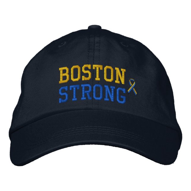 Casquette Brodée Boston Strong Ribbon Edition (Devant)