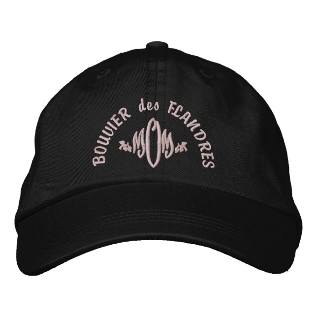 Casquette Brodée Bouvier des Flandres Chien MOM (Devant)