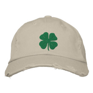 Casquette Brodée Brodé Irlandais Quatre Leaf Clover