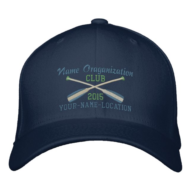 Casquette Brodée Broderie croisée de palettes pour le lac team de (Devant)