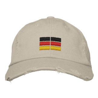 Casquette Brodée Broderie du drapeau allemand