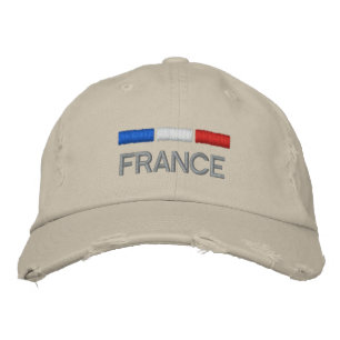 Casquette Brodée Broderie du drapeau français