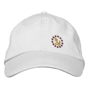 Casquette Brodée Broderie nautique de yacht de drapeau américain d