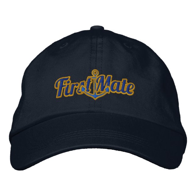 Casquette Brodée Broderie nautique élégante d'Ancre de premier (Devant)