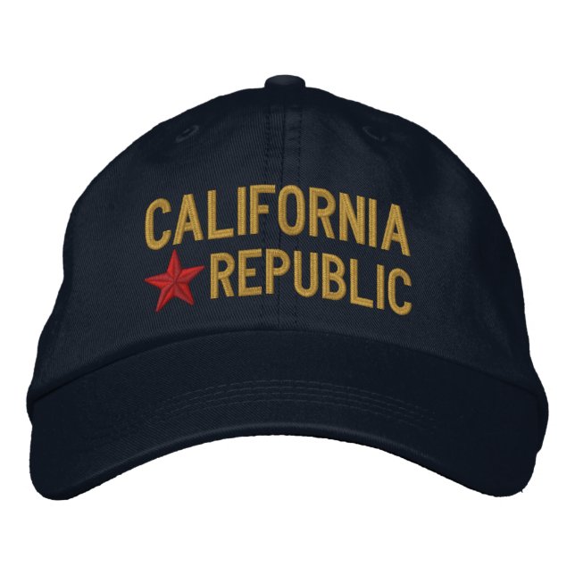 Casquette Brodée Broderie STAR de Cali California (Devant)