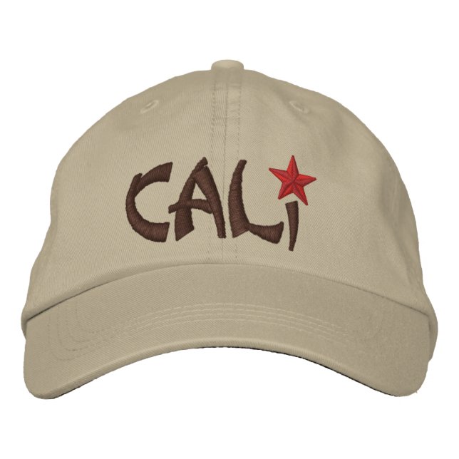 Casquette Brodée Broderie STAR en Californie (Devant)