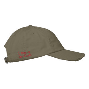 Casquette Brodée "Ça m'intéresse vraiment" USA Light Olive