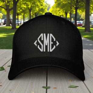 Casquette Brodée Cadeau brodé avec des initiales de monogramme pers
