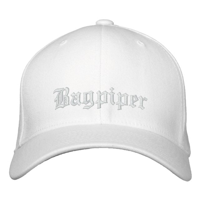 Casquette Brodée Cadeau de musique Bagpiper brodé (Devant)