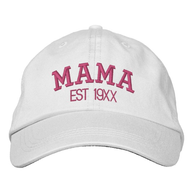 Casquette Brodée Cadeau personnalisé de la fête des mères Maman Tex (Devant)