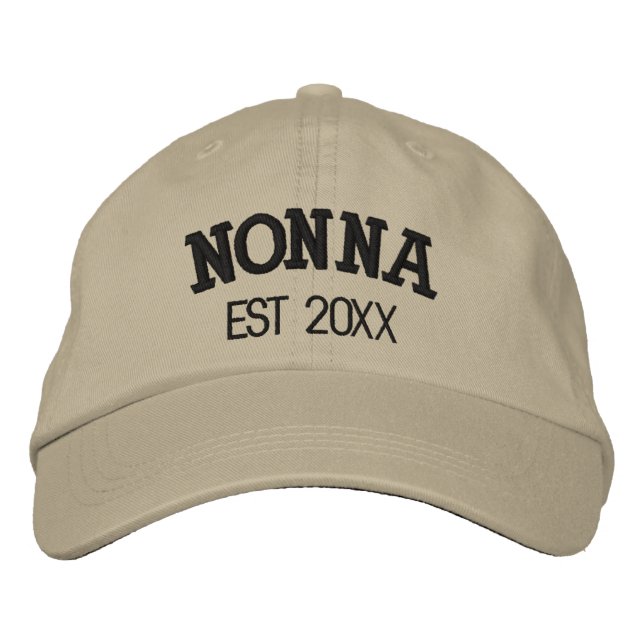 Casquette Brodée Cadeau Personnalisé pour Mémé avec Texte Personnal (Devant)