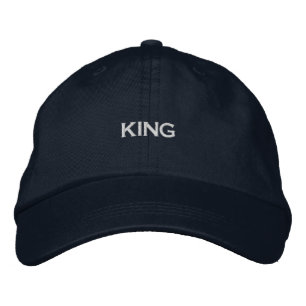 Casquette Brodée Calottes de texte KING Accessoires de cheveux Visa