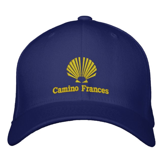 Casquette Brodée Camino Frances Pèlerins Coquille de Saint-Jacques (Devant)