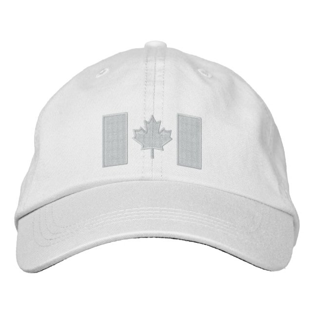 Casquette Brodée Canadian Flag Embroidery (Devant)