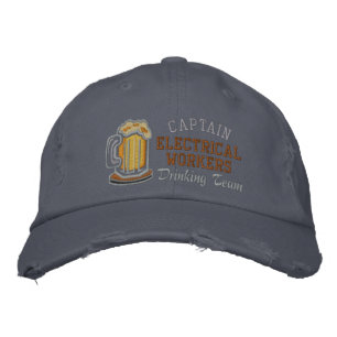 Casquette Brodée Capitaine Beer Boire Équipe Personnalisée