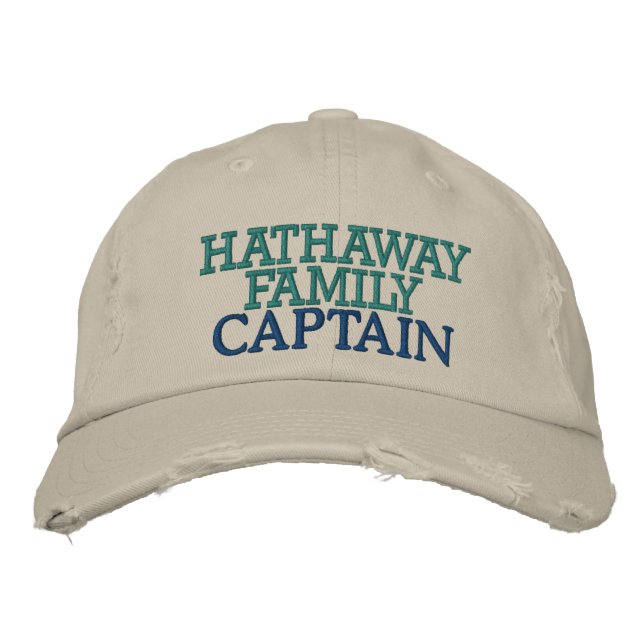 Casquette Brodée Capitaine de votre famille (Devant)