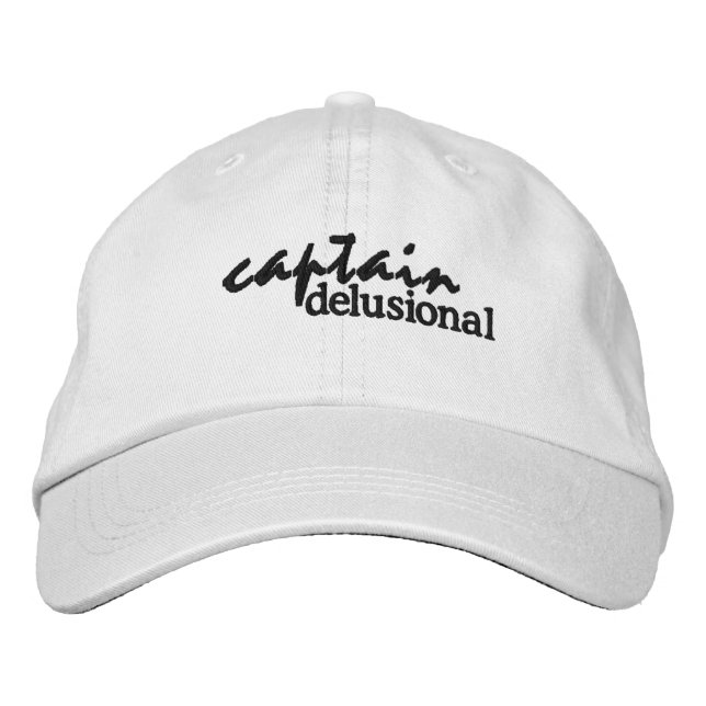 Casquette Brodée Capitaine Delusional (Devant)