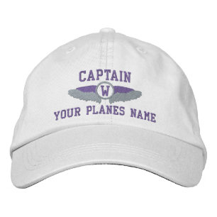 Casquette Brodée Capitaine ou pilote Wings
