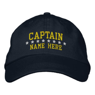 Casquette Brodée Capitaine - personnalisable