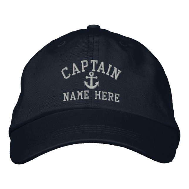 Casquette Brodée Capitaine - personnalisable (Devant)