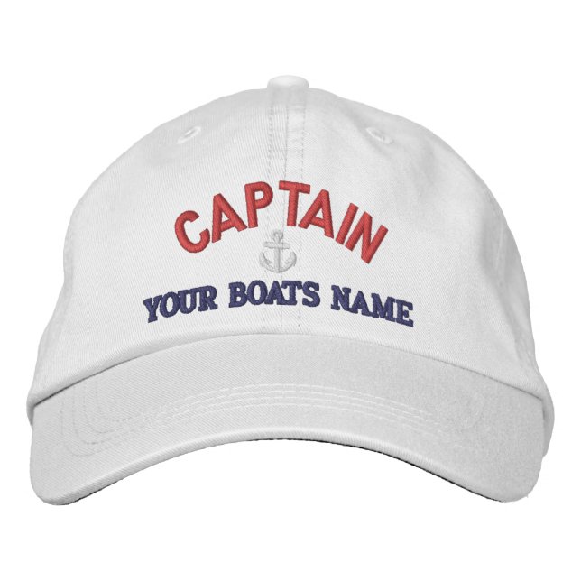 Casquette Brodée Capitaines de voile personnalisés (Devant)